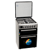 Cocina Doble Horno con 3 Hornallas y 1 Disco Eléctrico Inox - CENXDH6413I - Enxuta