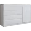 CÓMODA CAJONERA - 4 CAJONES MDF BLANCO ZAPATERA SOUTH