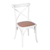 SILLA DE COMEDOR - MADERA BLANCO CRUCETA