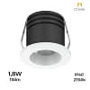Embutido LED 3cm redondo para gabinete 1.8W 2700K BLANCO
