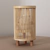 Fanal Bamboo Con Patas De Madera Chico