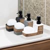 DISPENSADOR JABON C/ESPONJA BI COLOR LH-3836