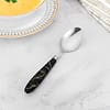 CUCHARA DE MESA 6PZ MANGO PLASTICO NEGRO LH-3744
