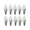 Pack x10 pcs Lampara LED Vela, E27 6W - Luz Fría