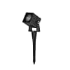 Pincho led 9w Aluminio negro IP66 24 volt o base - Ángulo 15°