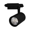 Spot de riel tracklight led 10w Luz Cálida 3000K, 2 vías - Negro
