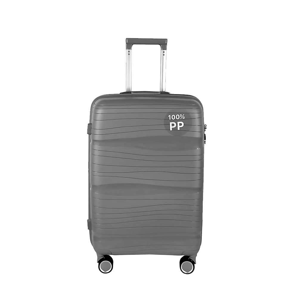 VALIJA RIGIDA C/RUEDAS 24″ GRIS LH-4414 - Imagen 2