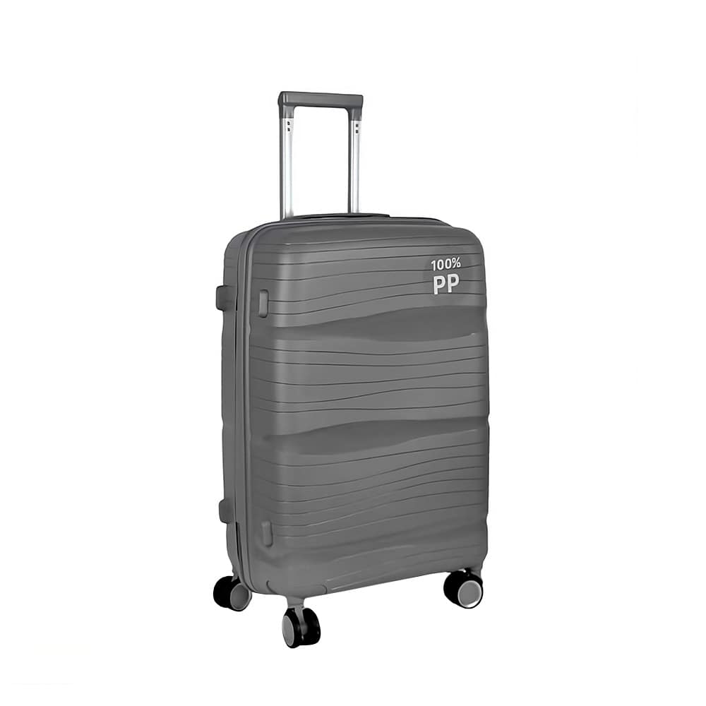 VALIJA RIGIDA C/RUEDAS 24″ GRIS LH-4414 - Imagen 3