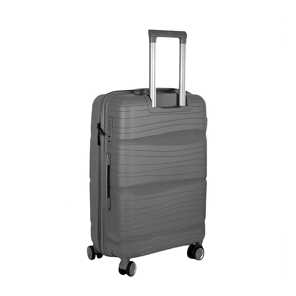 VALIJA RIGIDA C/RUEDAS 24″ GRIS LH-4414 - Imagen 4