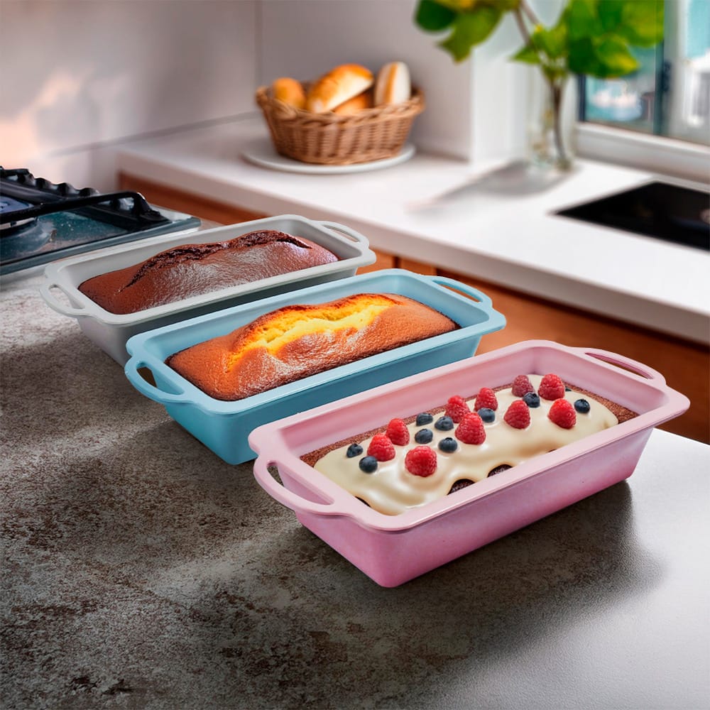 MOLDE PARA TORTA RECTANGULAR 15X28CM LH-4115 - Imagen 2