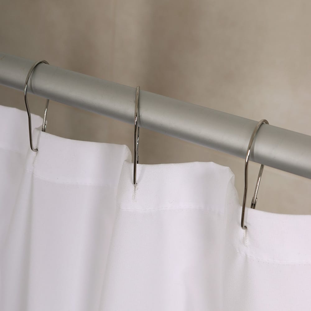 Set x12 Gancho Cortina De Baño Metal