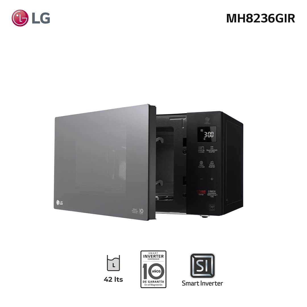 Microondas inverter con grill 42L LG MH8236GIR - Imagen 4
