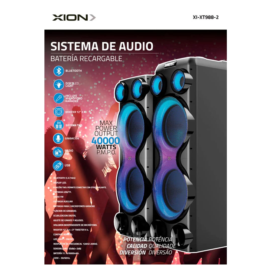 Parlantes potentes con micrófonos 40000W - Imagen 2