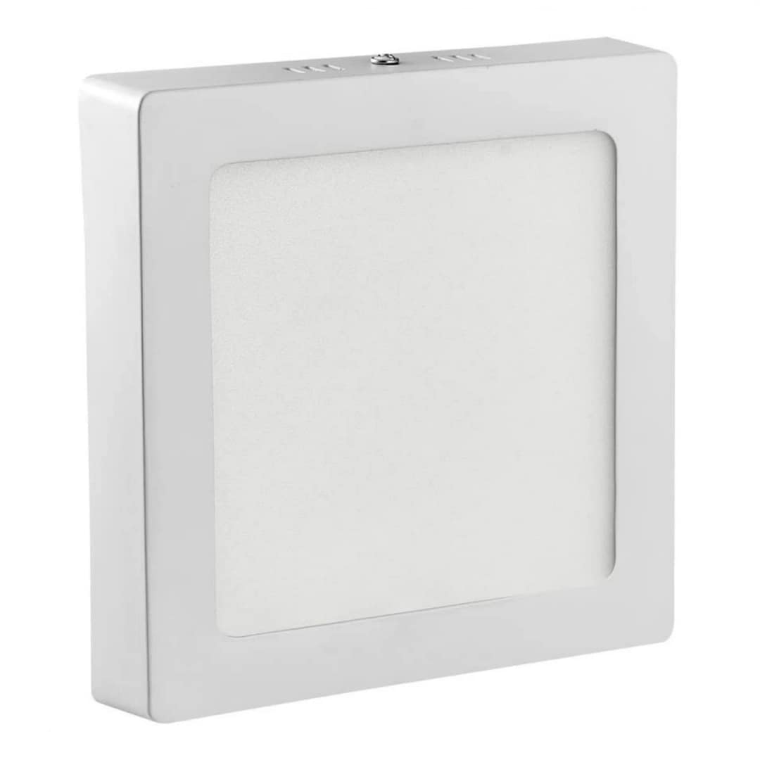 Panel LED 12W, de adosar, aplicar cuadrado BLANCO - Cálido 3000K - Imagen 2
