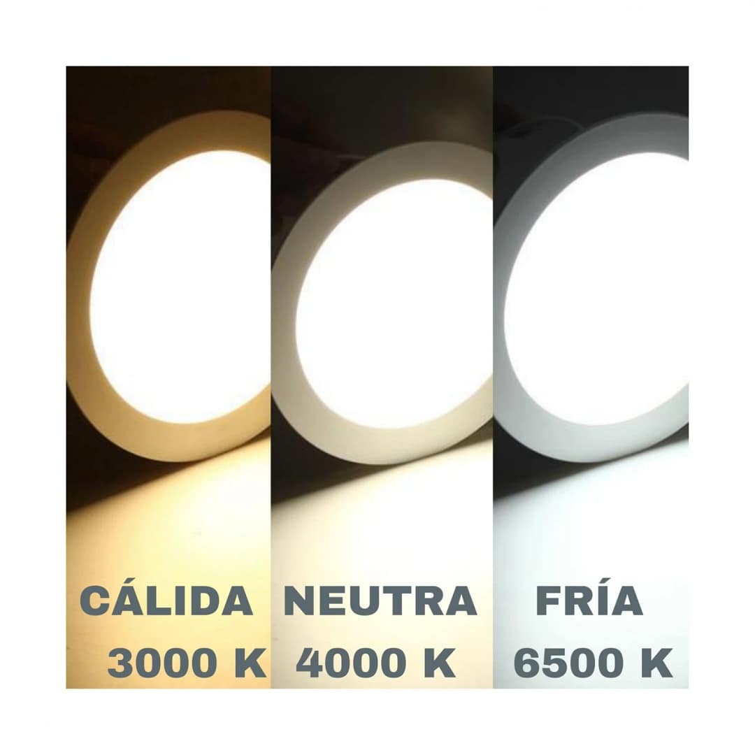 Panel LED 18W, de adosar, aplicar cuadrado BLANCO - Cálido 3000K - Imagen 2