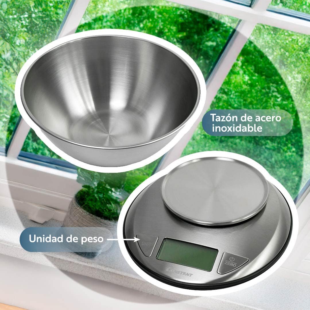 BALANZA METALICA CON BOWL HASTA 5 KILOS LH-3379 - Imagen 6