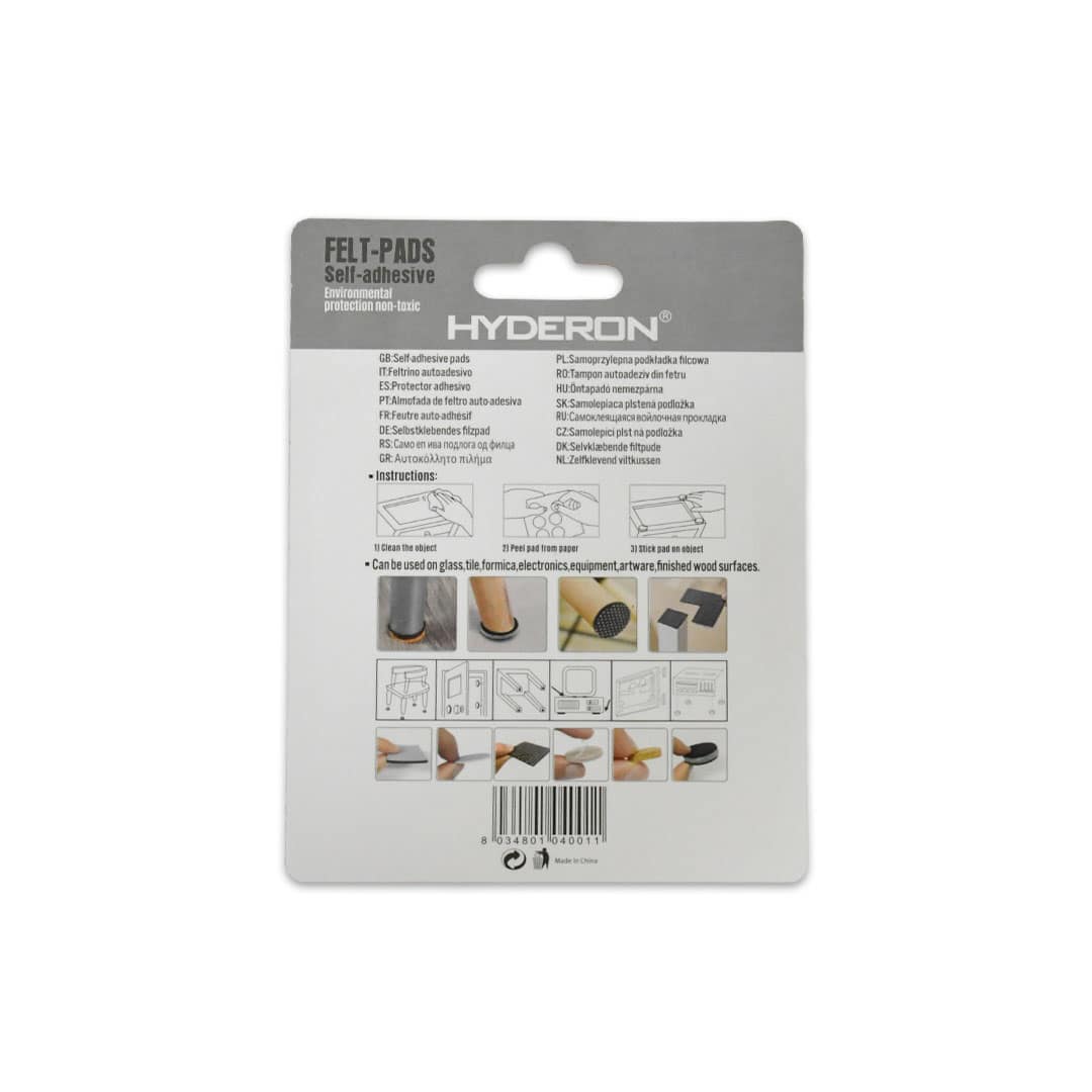 PROTECTOR ADHESIVO REDONDO NEGRO 32PZ 19MM LH-3560 - Imagen 8