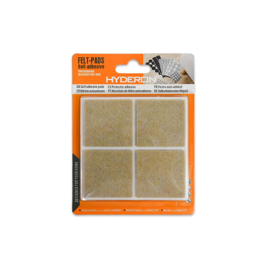 PROTECTOR ADHESIVO CUADRADO BEIGE 8PZ 40MM LH3577 - Imagen 2