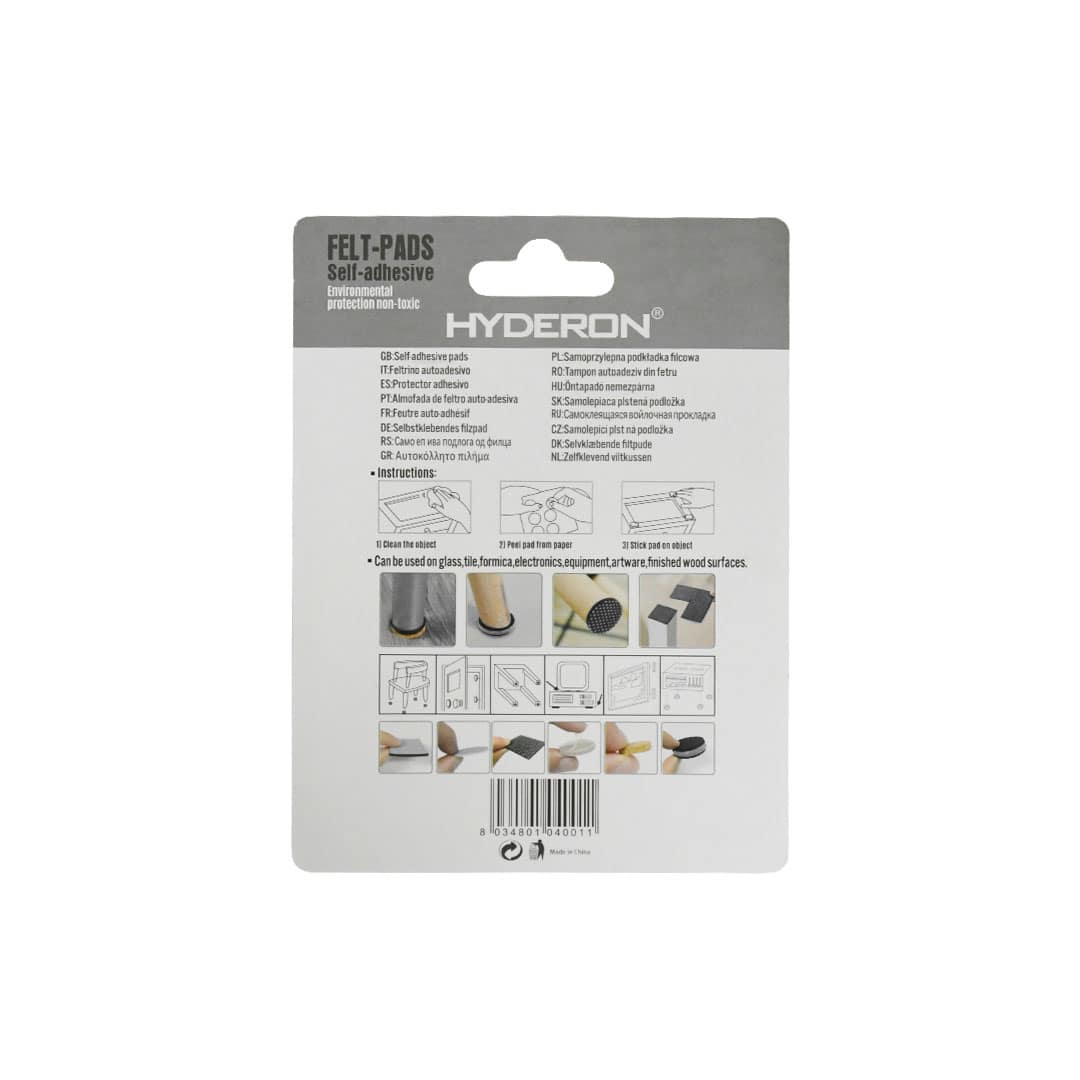 PROTECTOR ADHESIVO CUADRADO BEIGE 8PZ 40MM LH3577 - Imagen 8