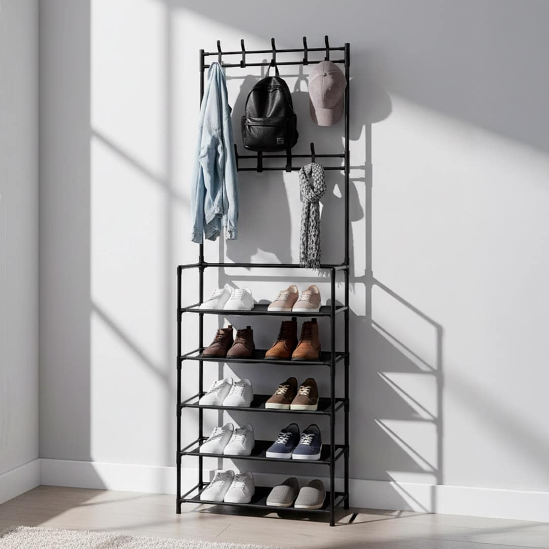 PERCHERO ORGANIZADOR DE PIE 5 NIVELES LH-4695