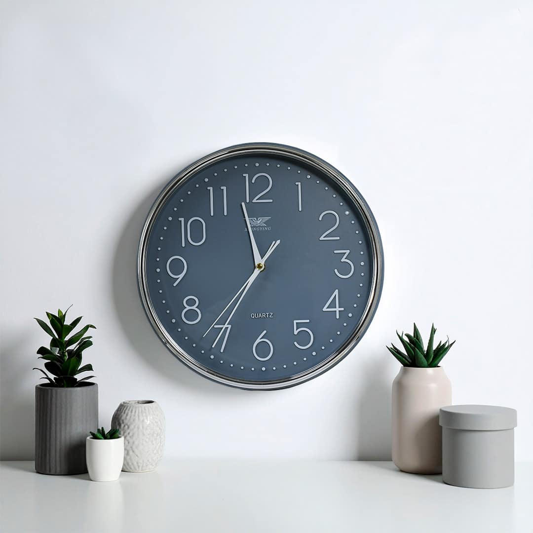 RELOJ REDONDO BORDE METALICO 30CM DIAMETRO LH-4844 - Imagen 6