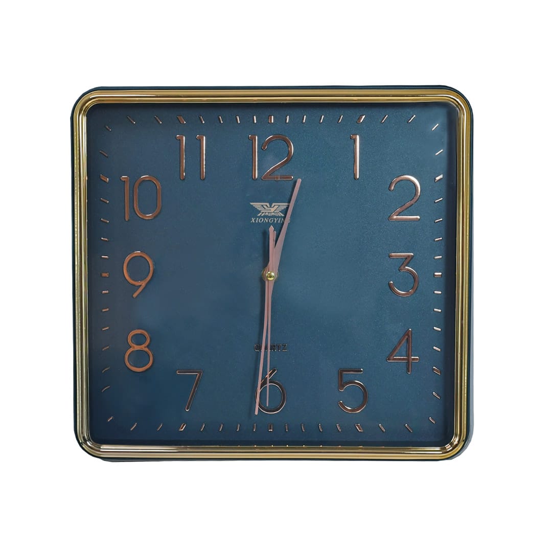 RELOJ CUADRADO BLANCO 32X30 BORDE PLATA LH-4846 - Imagen 14