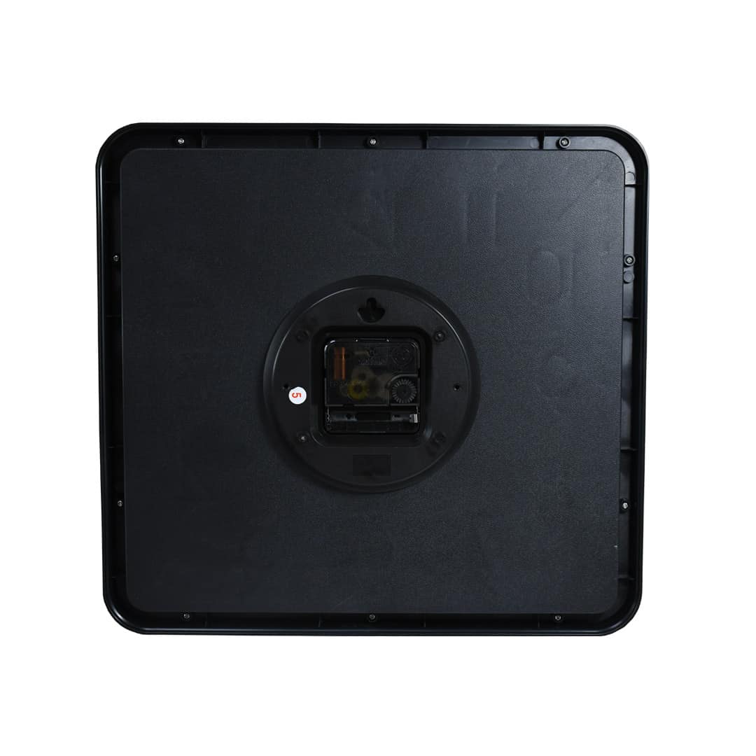 RELOJ CUADRADO BLANCO 32X30 BORDE PLATA LH-4846 - Imagen 10