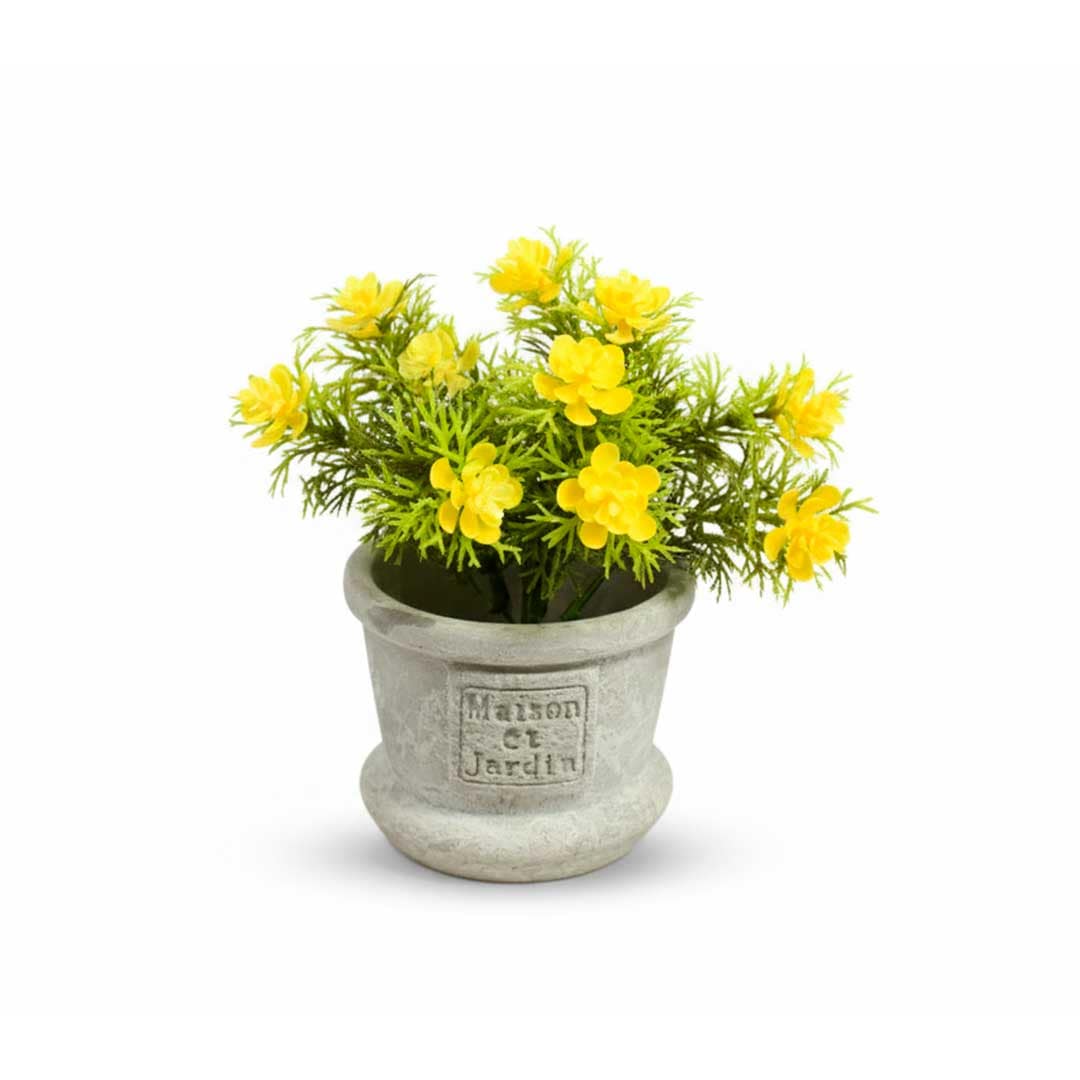 ADORNO CON FLOR AMARILLA FY3161A - Imagen 2