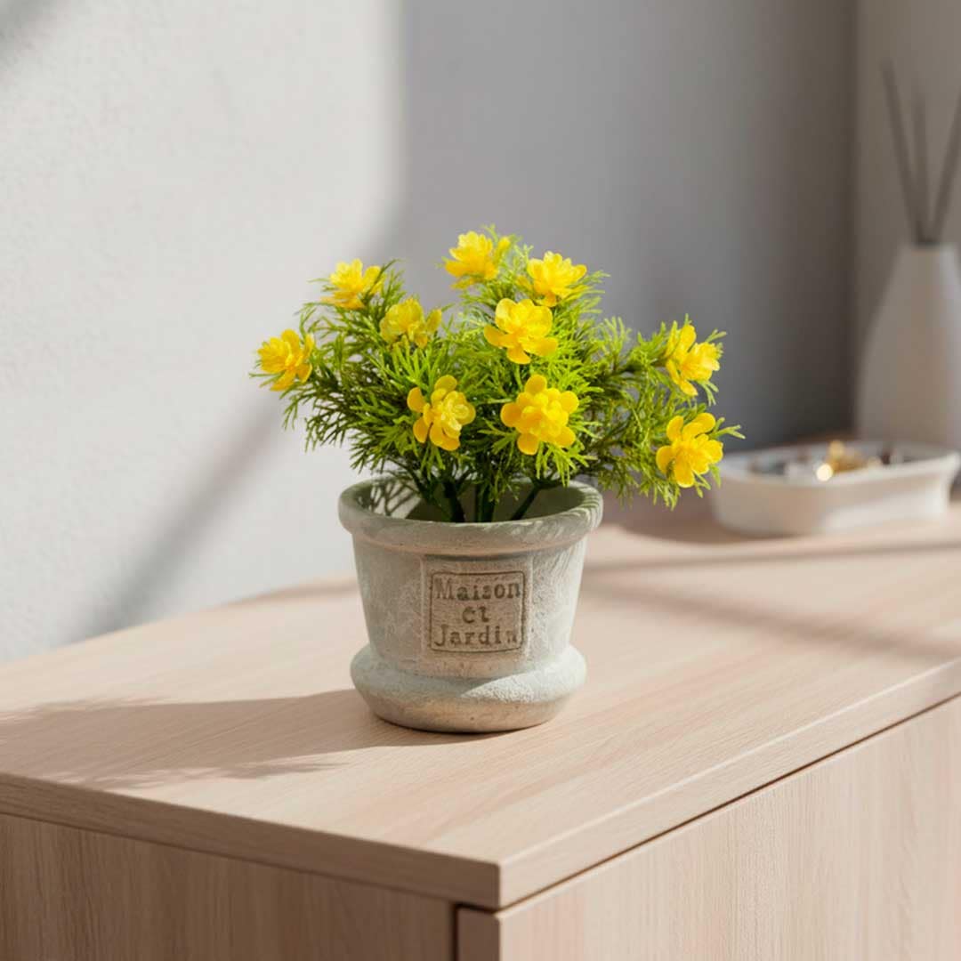 ADORNO CON FLOR AMARILLA FY3161A