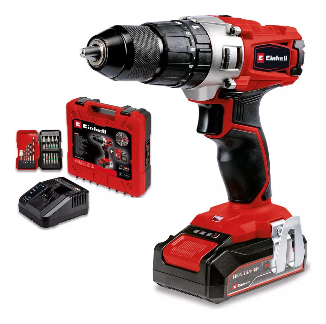 Kit Taladro Inal. Einhell Te-cd 18/2 Li-i +22 Acc.+bat. 2,5a - Imagen 3