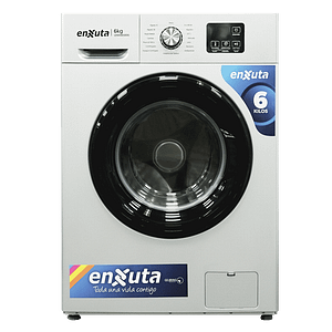 Lavarropas Carga Frontal ENXUTA LENX0650DS – 6kg, 1000RPM, 16 Programas
