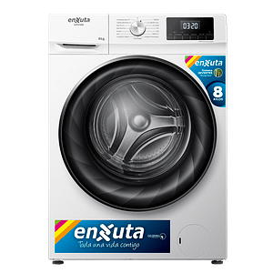 Lavarropa Automático Inverter Carga Frontal 8 kg - Blanco - China