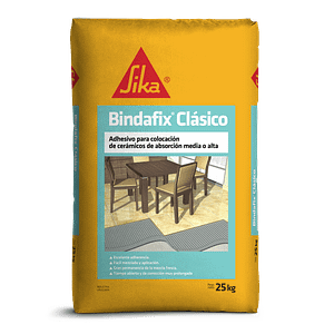 Adhesivo Para Cerámicas Sika Bindafix Clásico 25 Kg