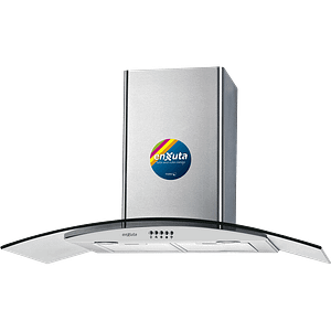 Campana 90 cm de Acero Inoxidable con Vidrio y extracción de 750 m3/h– CSSENX139 – Enxuta