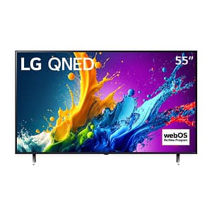 TV LG QNED 55” 4K 55QNED80 | Procesador α5 Gen7, FILMMAKER MODE, webOS Re:New