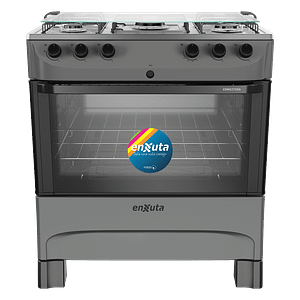 Cocina Supergas 5 Hornallas Titanio con Termocupla y Encendido - Brasil