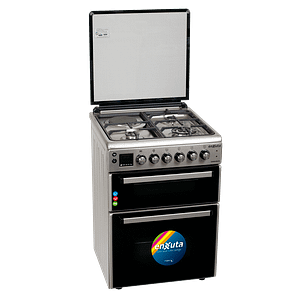 Cocina Doble Horno con 3 Hornallas y 1 Disco Eléctrico Inox - CENXDH6413I - Enxuta