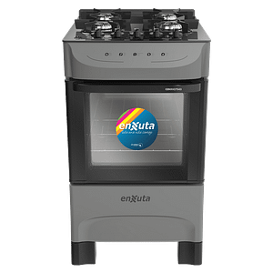 Cocina Supergas 4 Hornallas Titanio, Mesada de Vidrio y Termocupla - Brasil