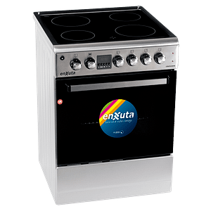 Cocina Eléctrica Vitrocerámica Inox con Convección CENXVC6515I - Enxuta