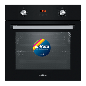 Horno Eléctrico de Empotrar Negro con Convección Digital – Enxuta – HEENX5500DNG
