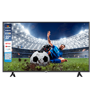 LED SMART 55 Pulgadas 4K, Webos, Netflix, Prime Video, Control por Voz, Bluetooth, ISBD-T– LEDENX1255SDF4KW – Enxuta – WebOS Hub