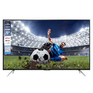 LED SMART 75 Pulgadas 4K, Webos, Netflix, Prime Video, Control por Voz, Bluetooth, ISBD-T– LEDENX1275SDF4KW – Enxuta – WebOS Hub