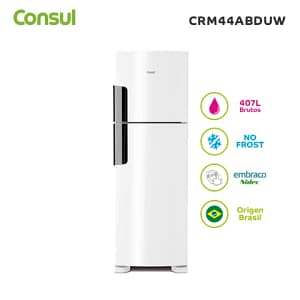 Heladera 407L Blanca No frost CRM44ABDUW Consul