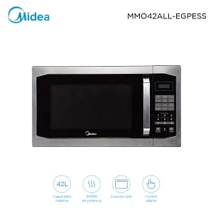 Horno microondas con grill 42L Midea MMO42ALLEGPE | Digital y con función grill