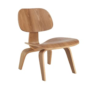 Butaca LCW madera natural estilo Eames Fresno