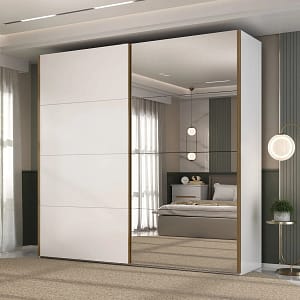 Placard 2 Puertas MDF Blanco Trentino - DIVINO