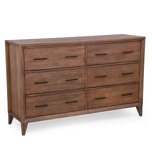 CÓMODA - 6 CAJONES MADERA MARRON MILLENIUM