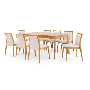 JUEGO DE COMEDOR 1+8 - MADERA AUGUSTO