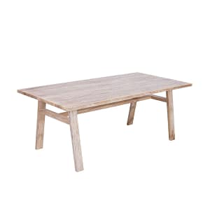 MESA DE COMEDOR - MADERA NATURAL-BEIGE MANGO