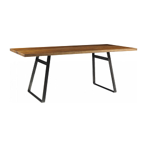 MESA DE COMEDOR - MADERA-Y-METAL MARRON YORK